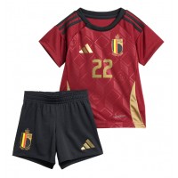 Belgium Jeremy Doku #22 Replica Home Minikit Euro 2024 Short Sleeve (+ pants)
